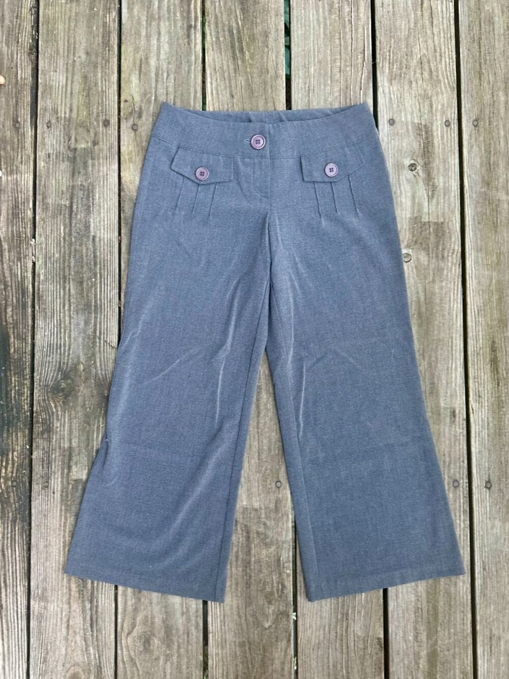 Cropped Y2K Gray Pants